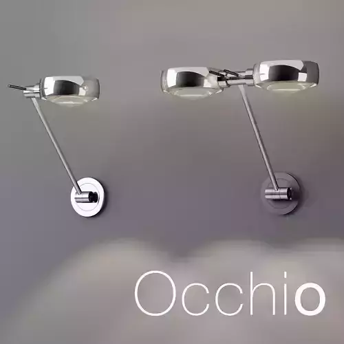 Wall Lamps Occhio Sento parete singolo parete doppio 3D model