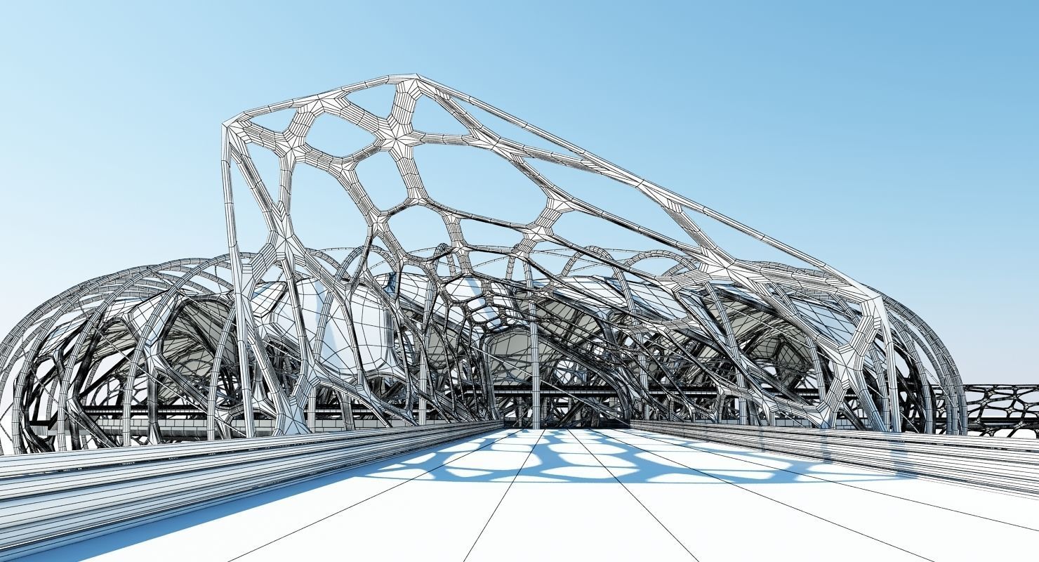 Futuristic Architectural Structure 17 3D model_24