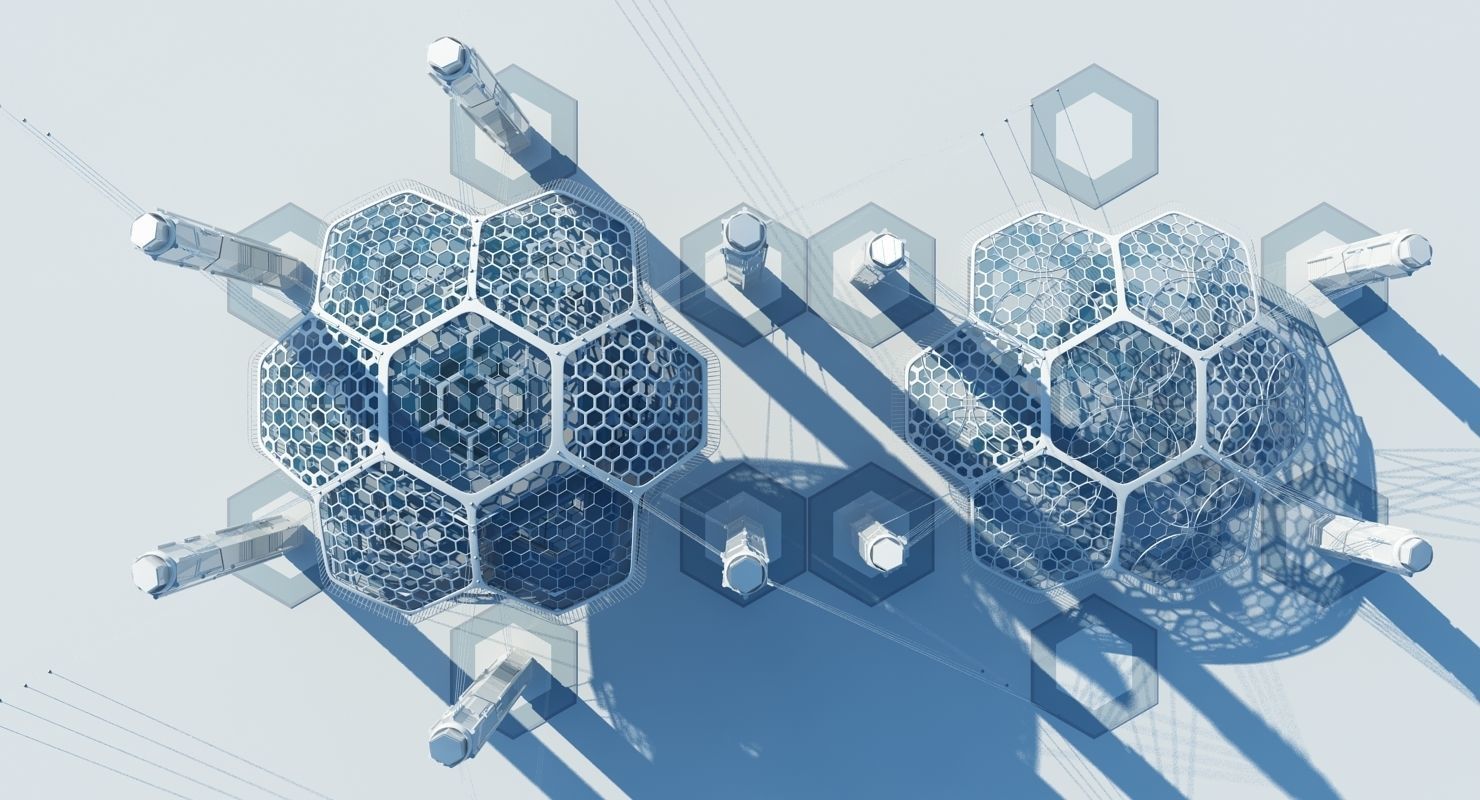 Futuristic Architectural Structure 16 3D model_3