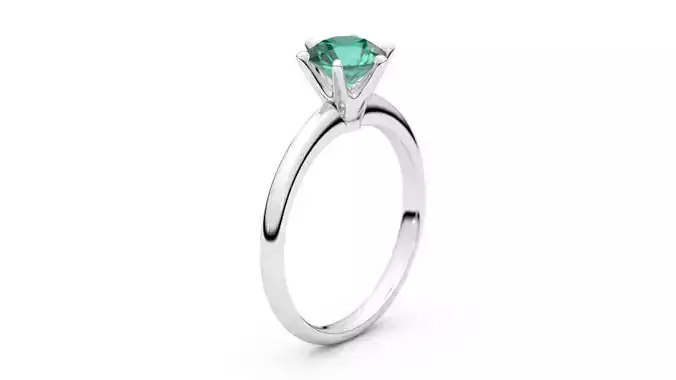 Tiffany style Solitaire Ring