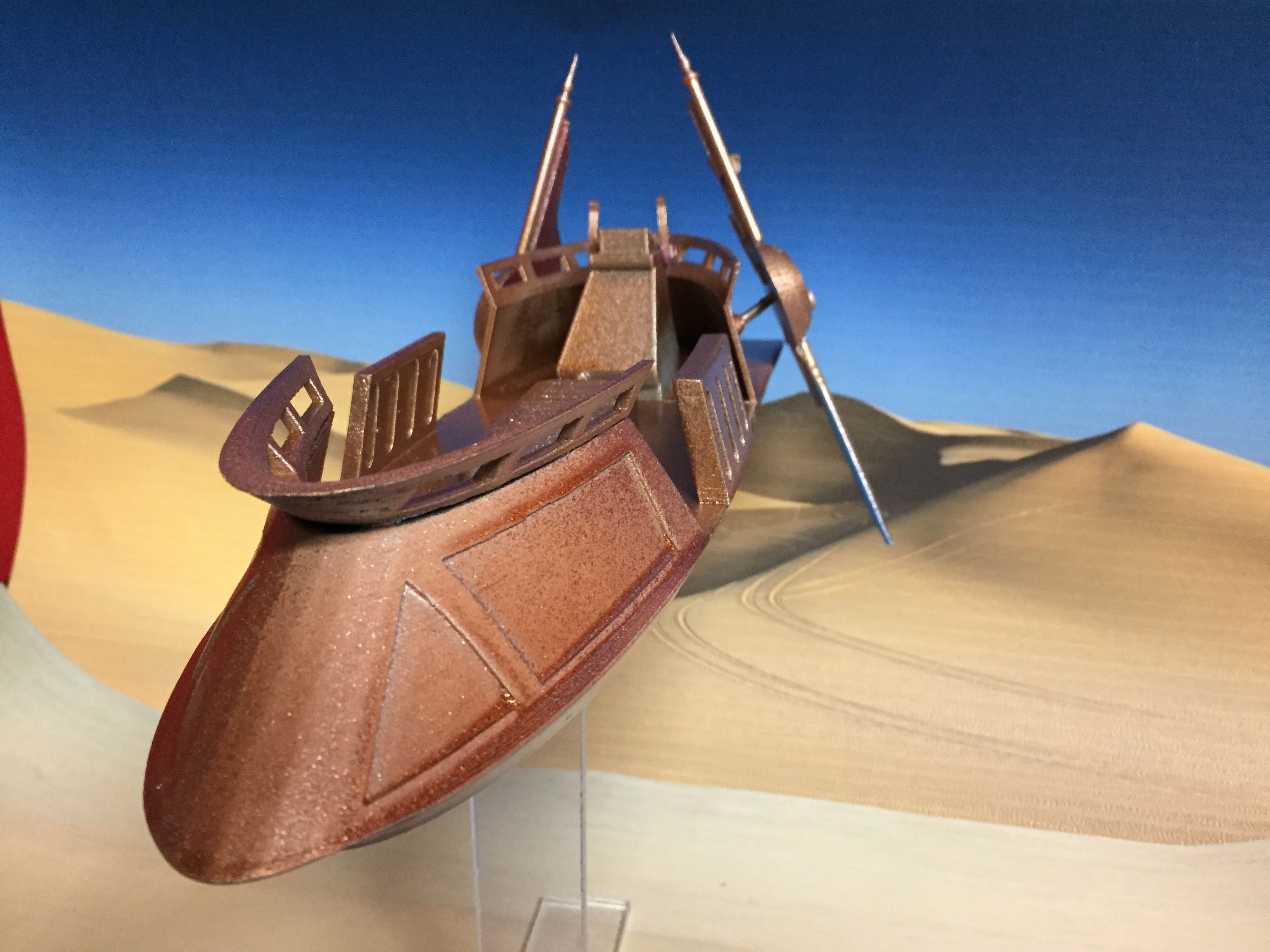 Sand Skiff Star Wars 3D print model_4