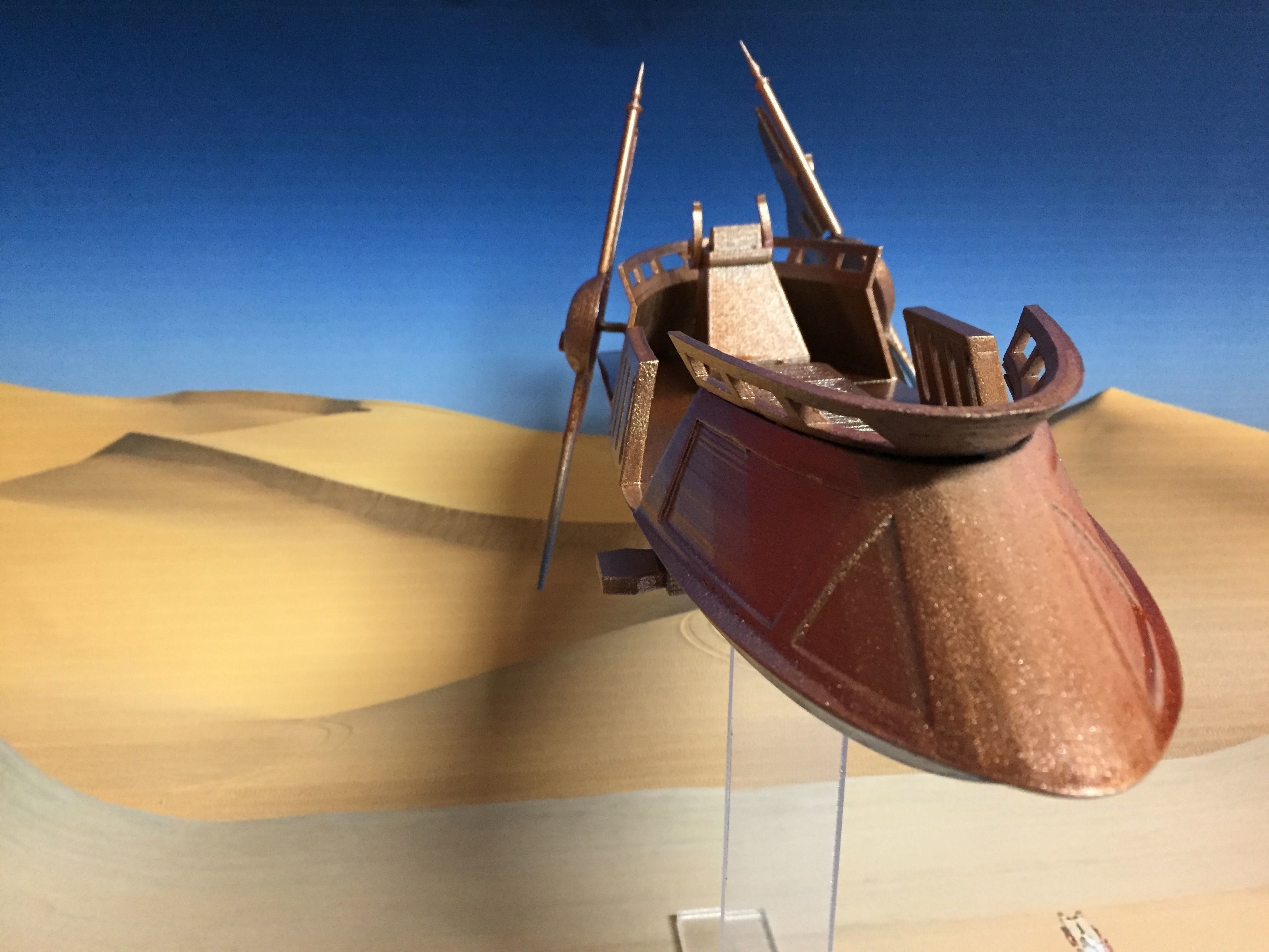 Sand Skiff Star Wars 3D print model_3