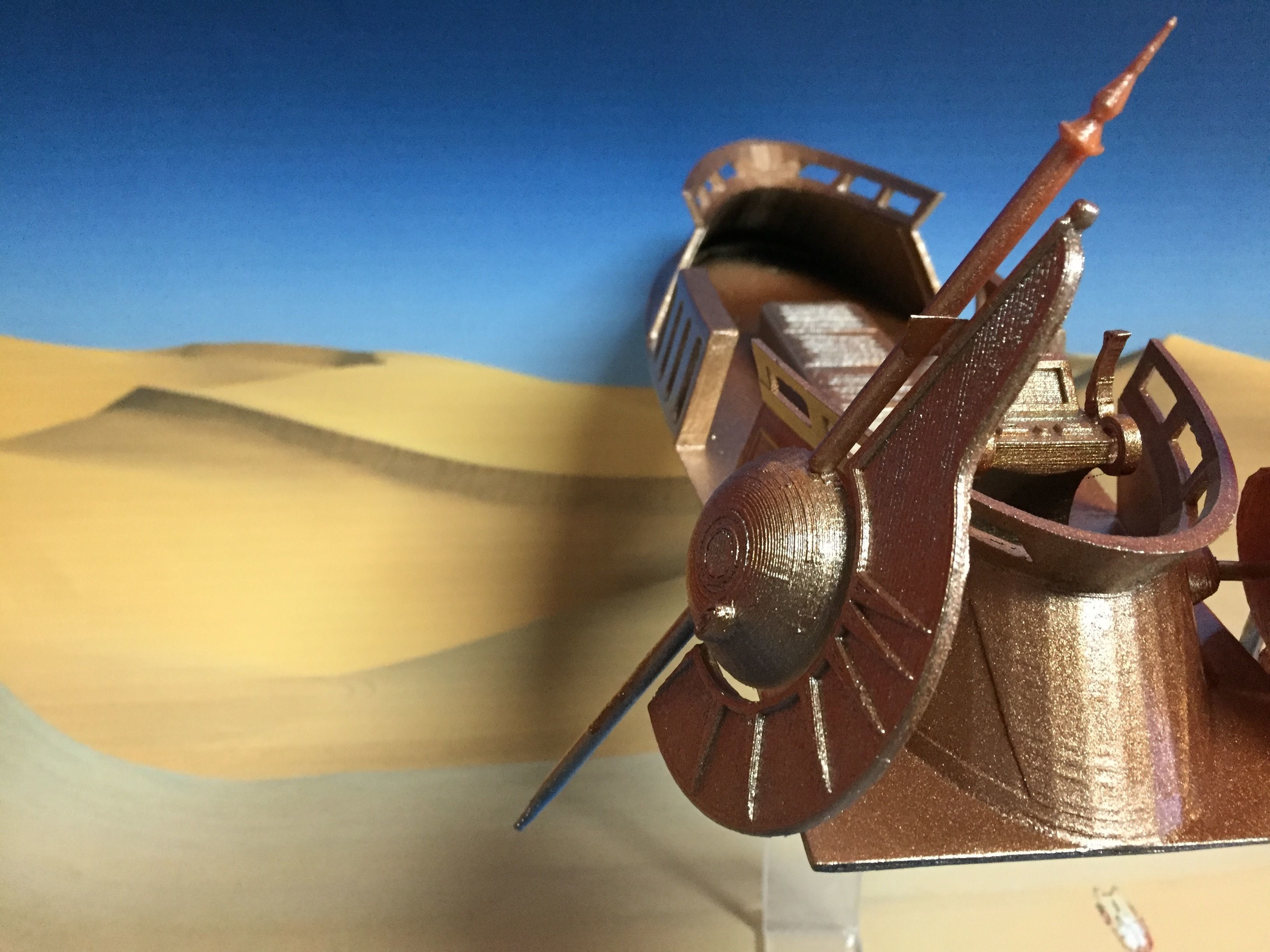 Sand Skiff Star Wars 3D print model_1