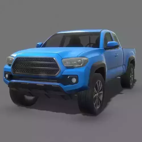 Pick-up Truck Game Ready Low-poly 3D model