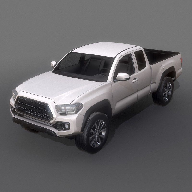 Pick-up Truck Game Ready Low-poly 3D model_10