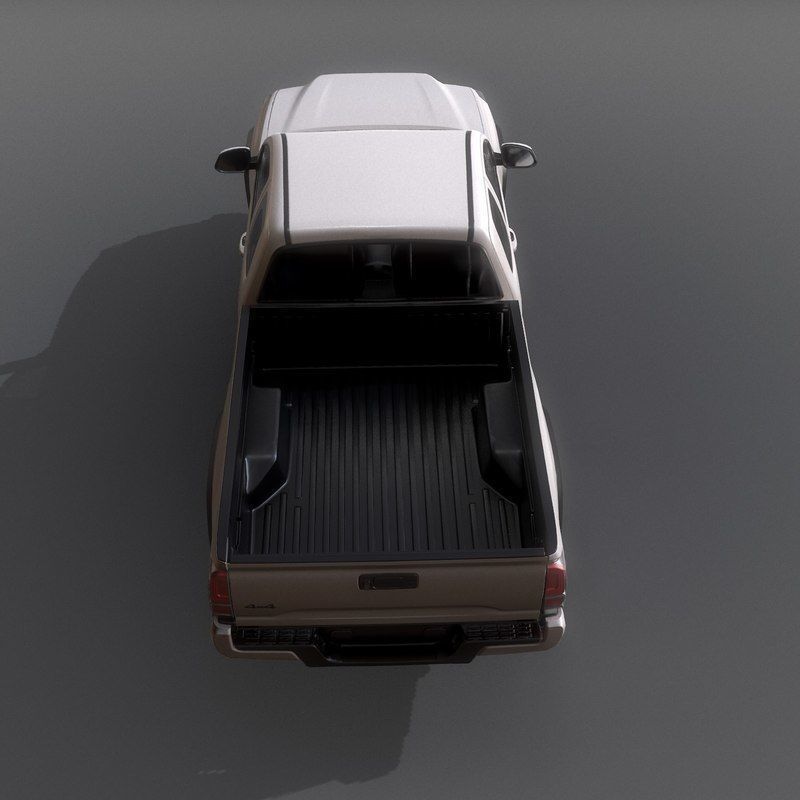 Pick-up Truck Game Ready Low-poly 3D model_7