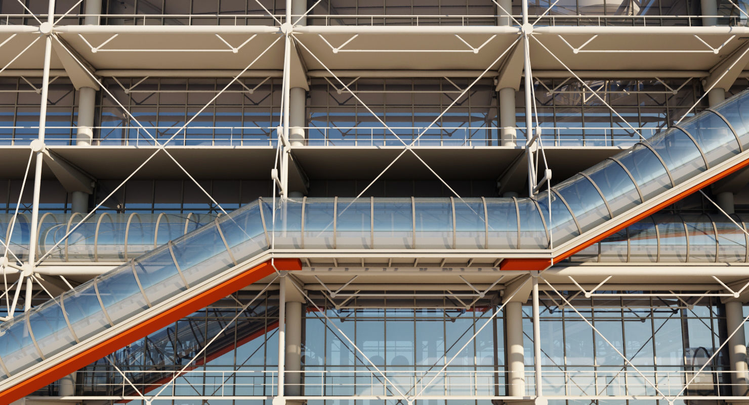 Pompidou Center 3D model_4