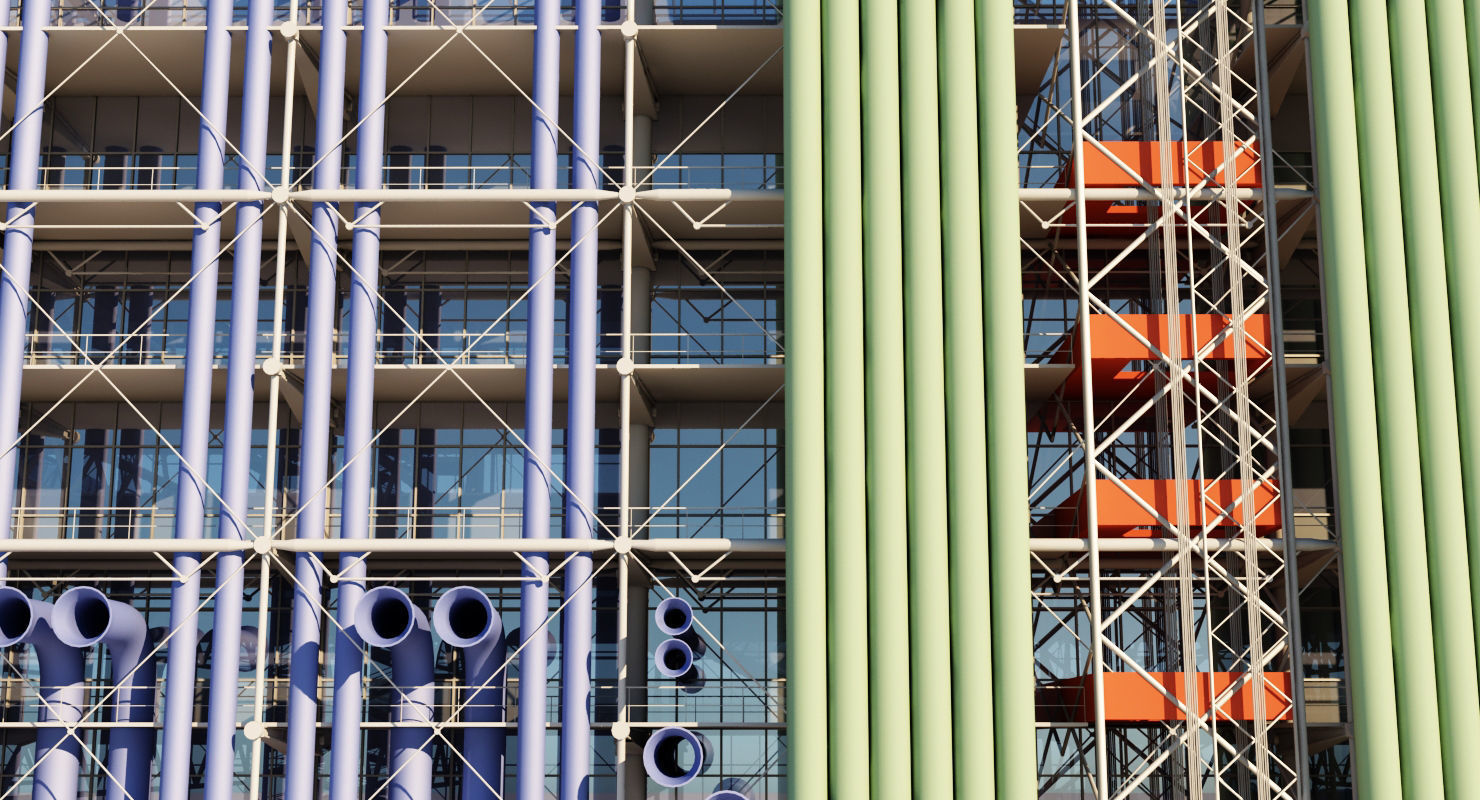 Pompidou Center 3D model_9