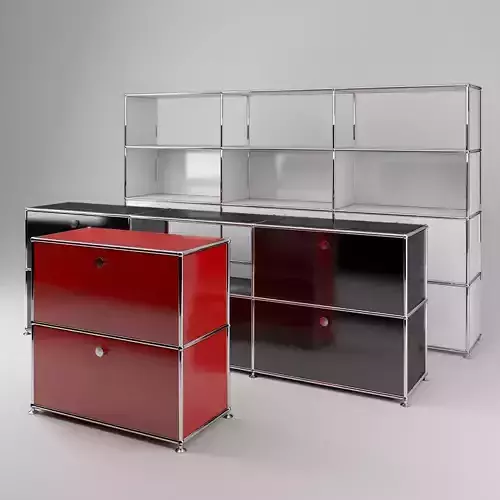 USM modular metal cabinets  3D model