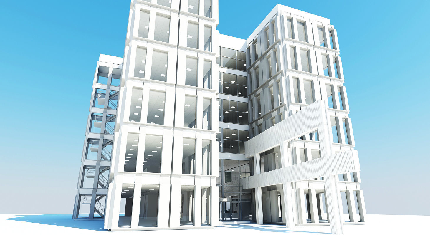 Office Interior Reception 3 3D model_6