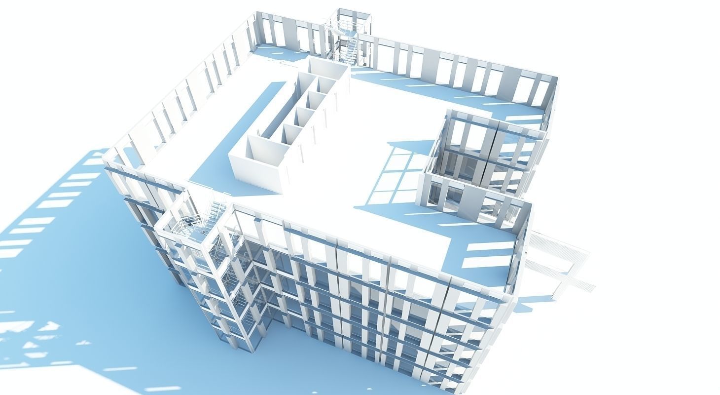 Office Interior Reception 3 3D model_8