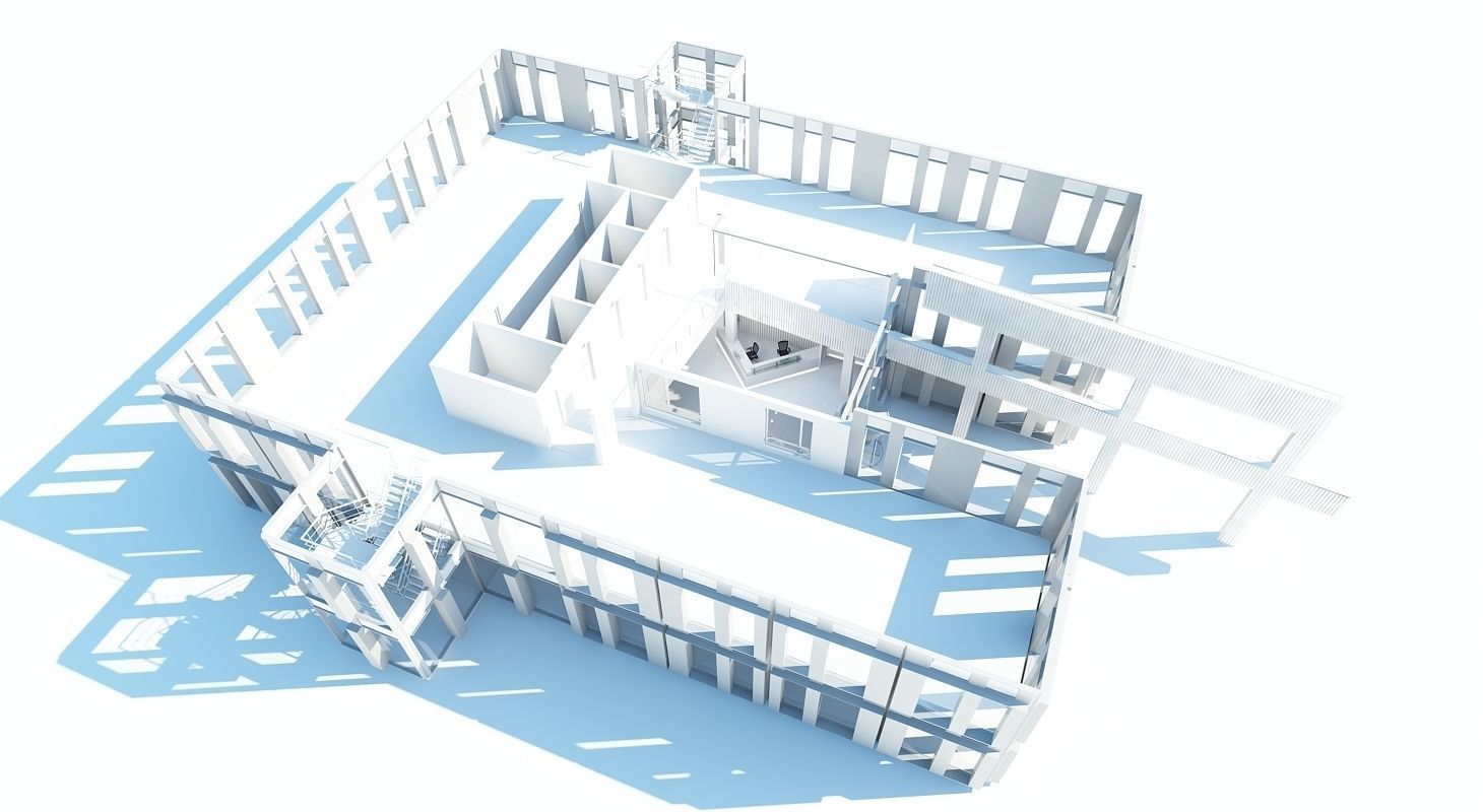 Office Interior Reception 3 3D model_9