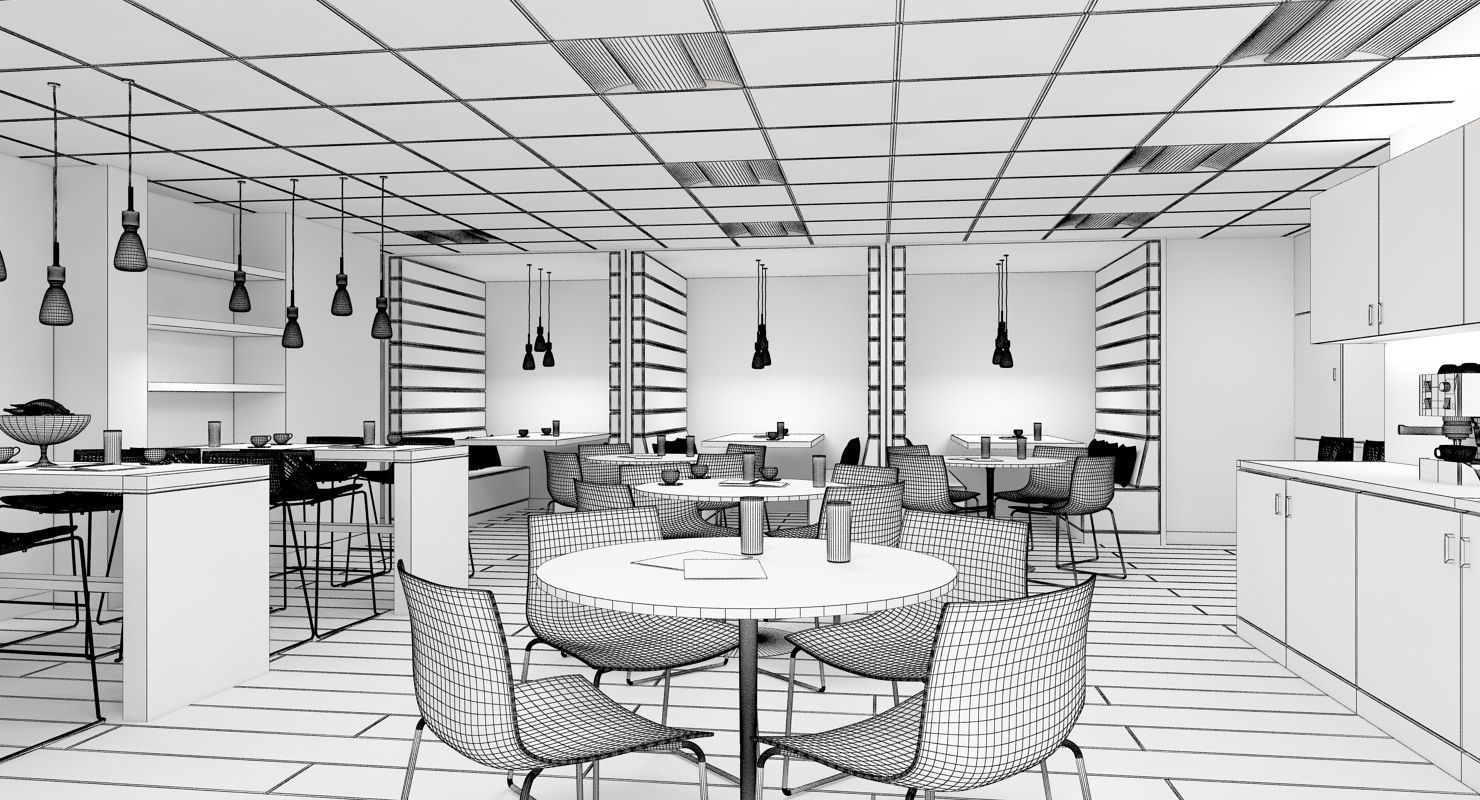 Office Interior 40 3D model_3