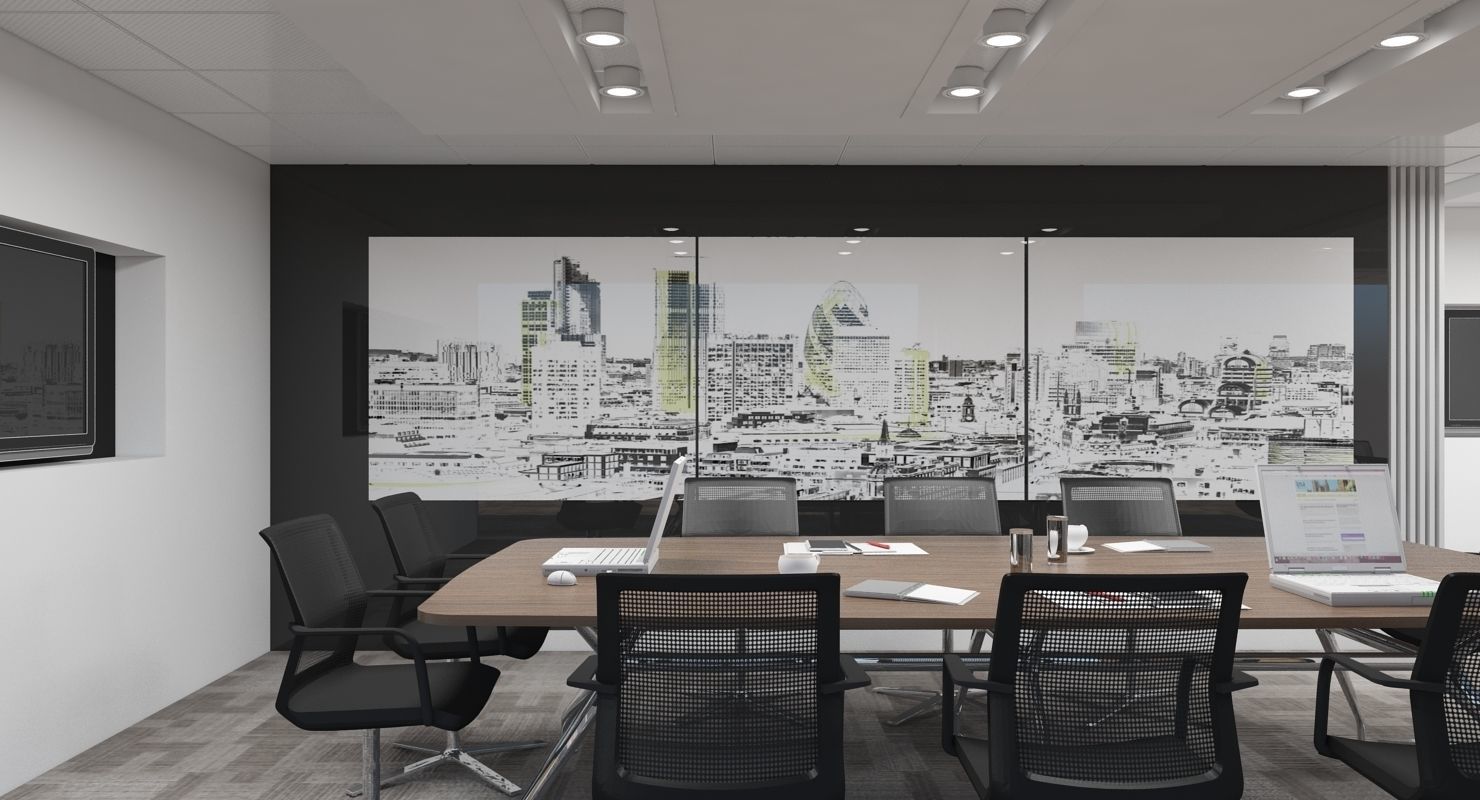 Office Interior 40 3D model_9