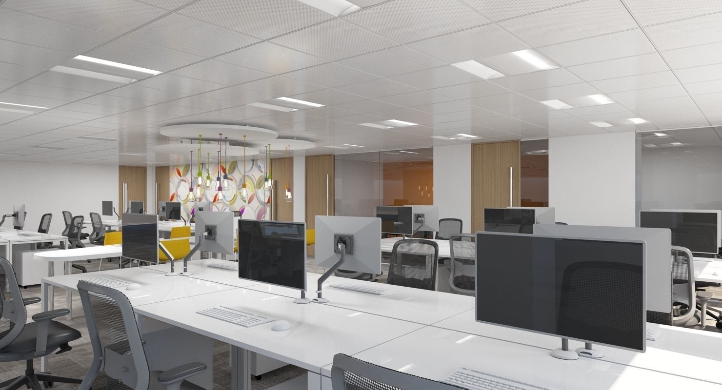 Office Interior 40 3D model_10