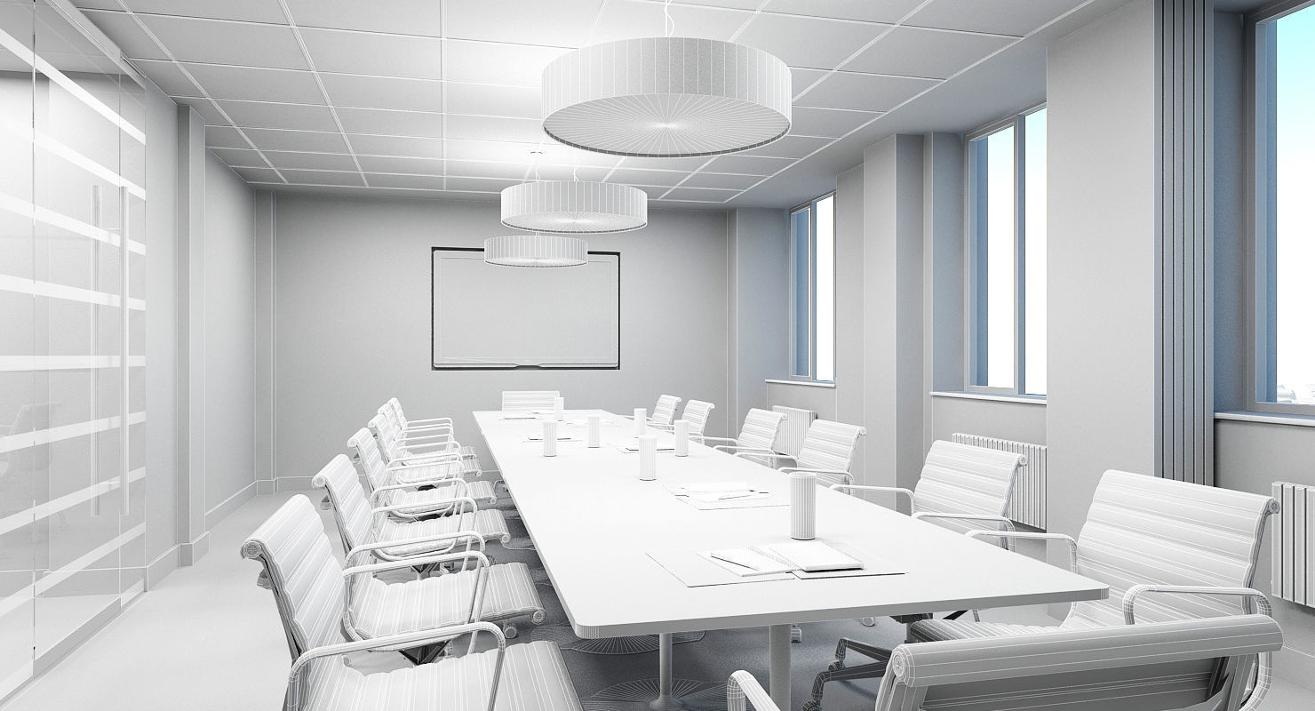 Office Interior 10 3D model_6