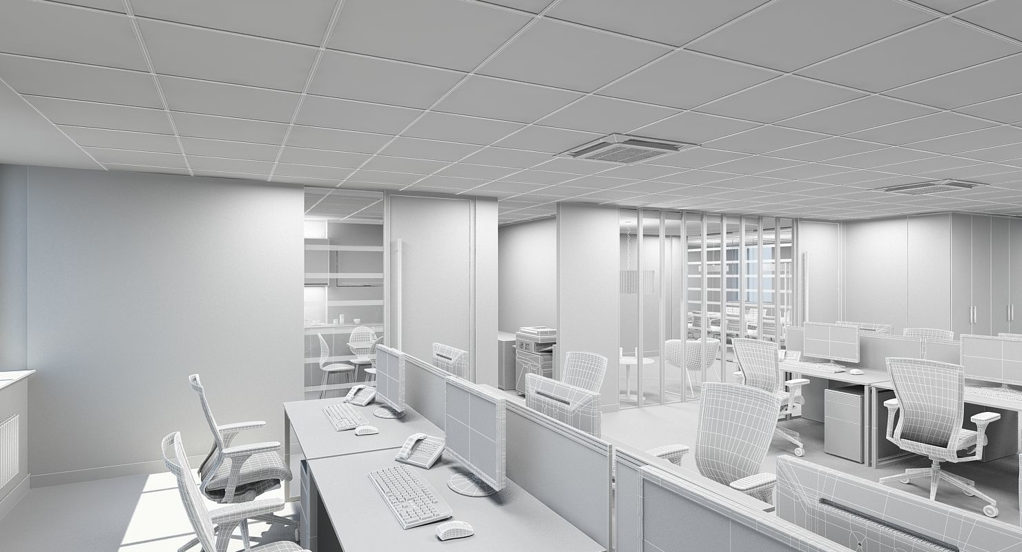Office Interior 10 3D model_8