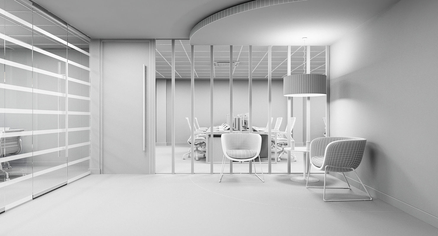 Office Interior 10 3D model_5