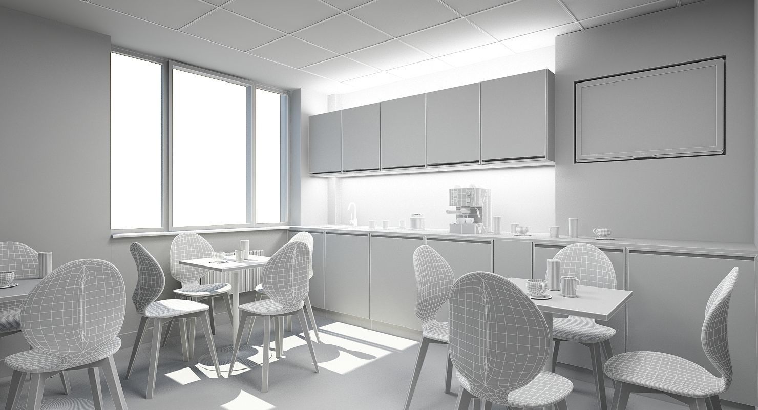 Office Interior 10 3D model_7