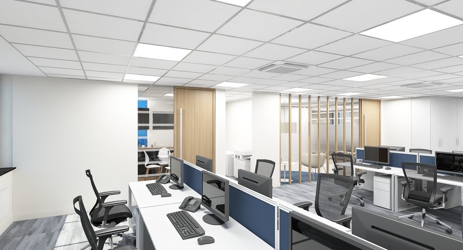 Office Interior 10 3D model_3