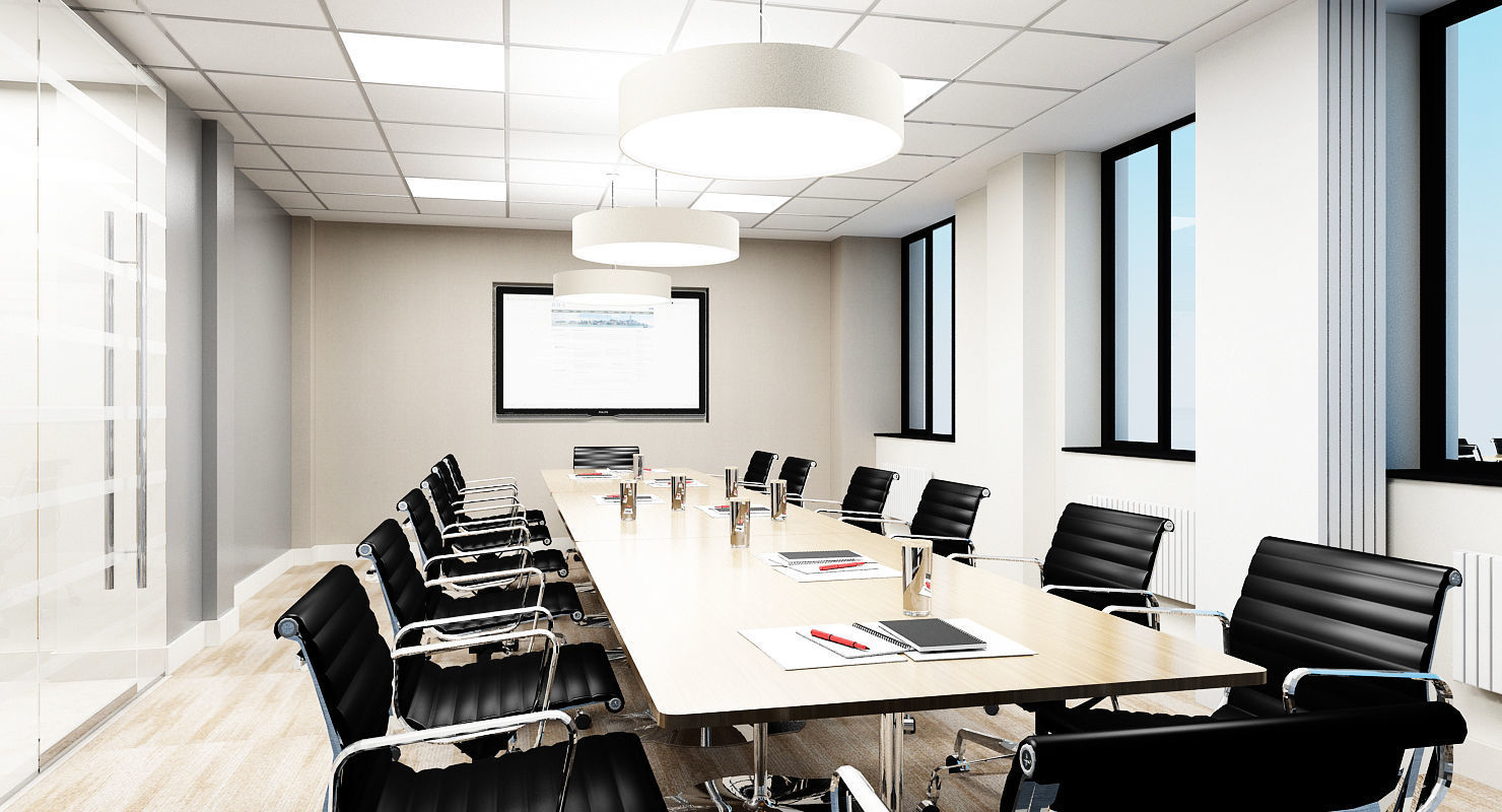 Office Interior 10 3D model_1