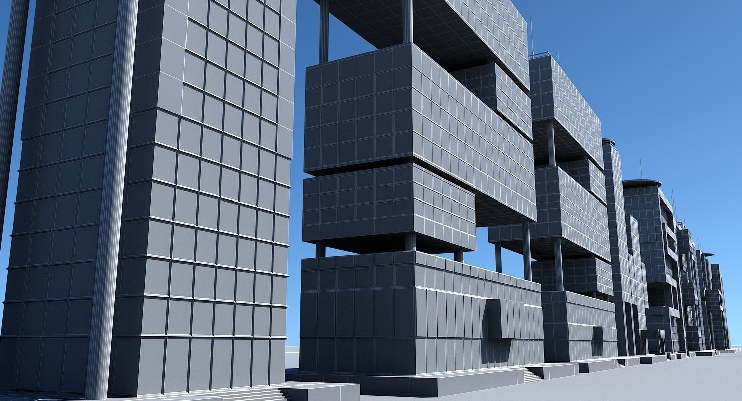 Numbers Skyscrapers 3D model_6