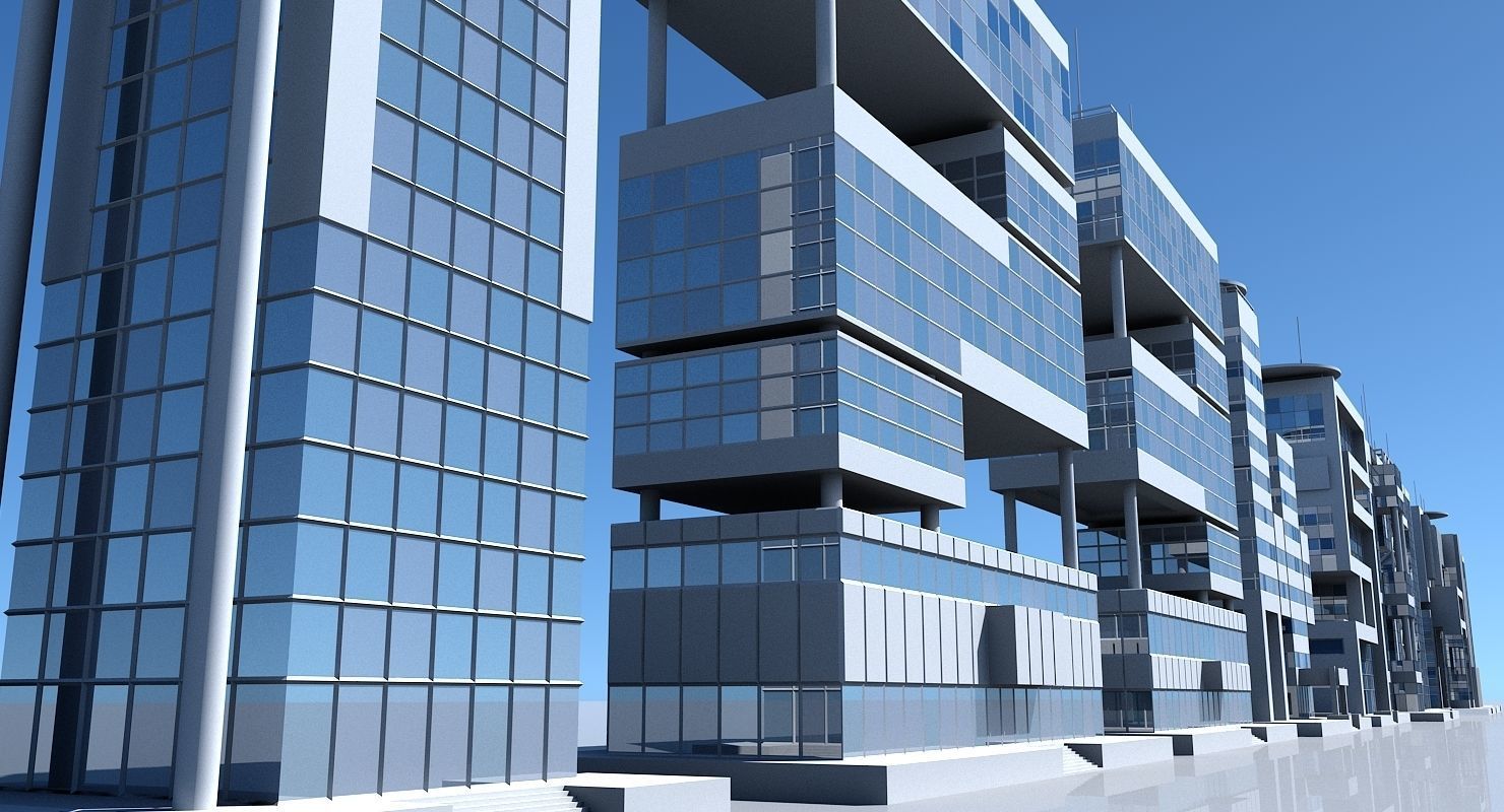 Numbers Skyscrapers 3D model_3