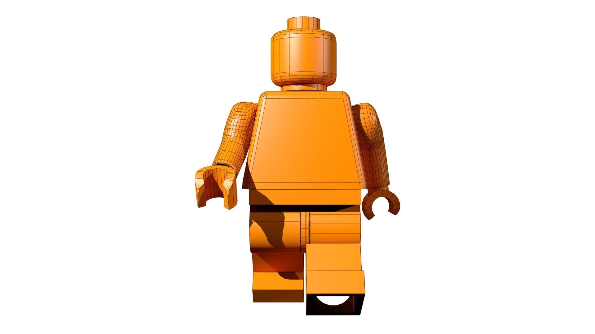 Lego Ironman Low-poly 3D model_10