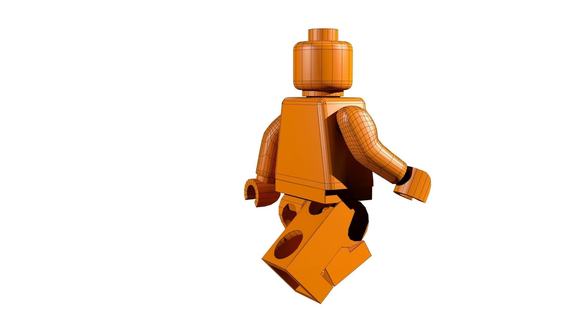 Lego Ironman Low-poly 3D model_8