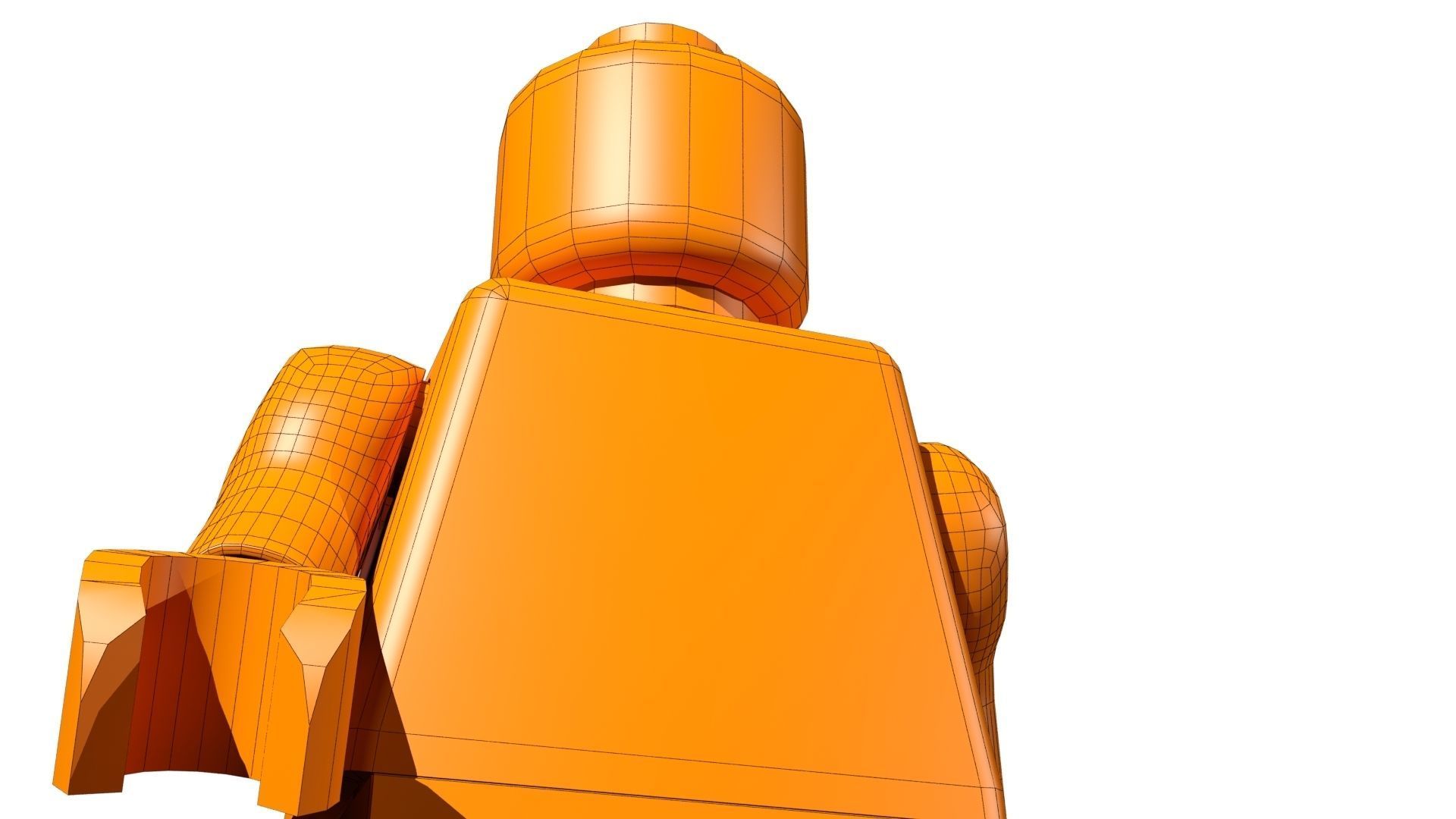 Lego Ironman Low-poly 3D model_11