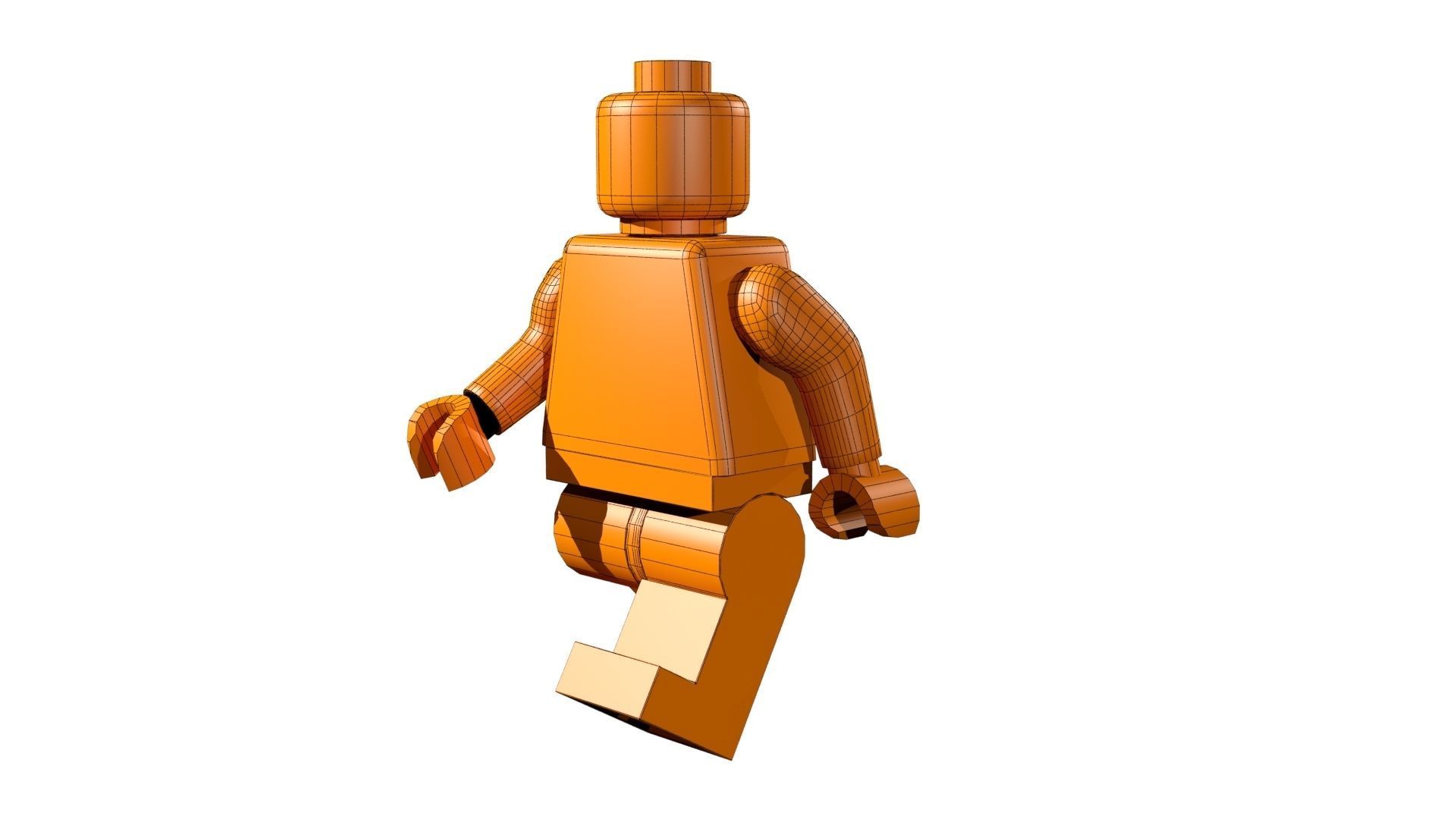 Lego Ironman Low-poly 3D model_12