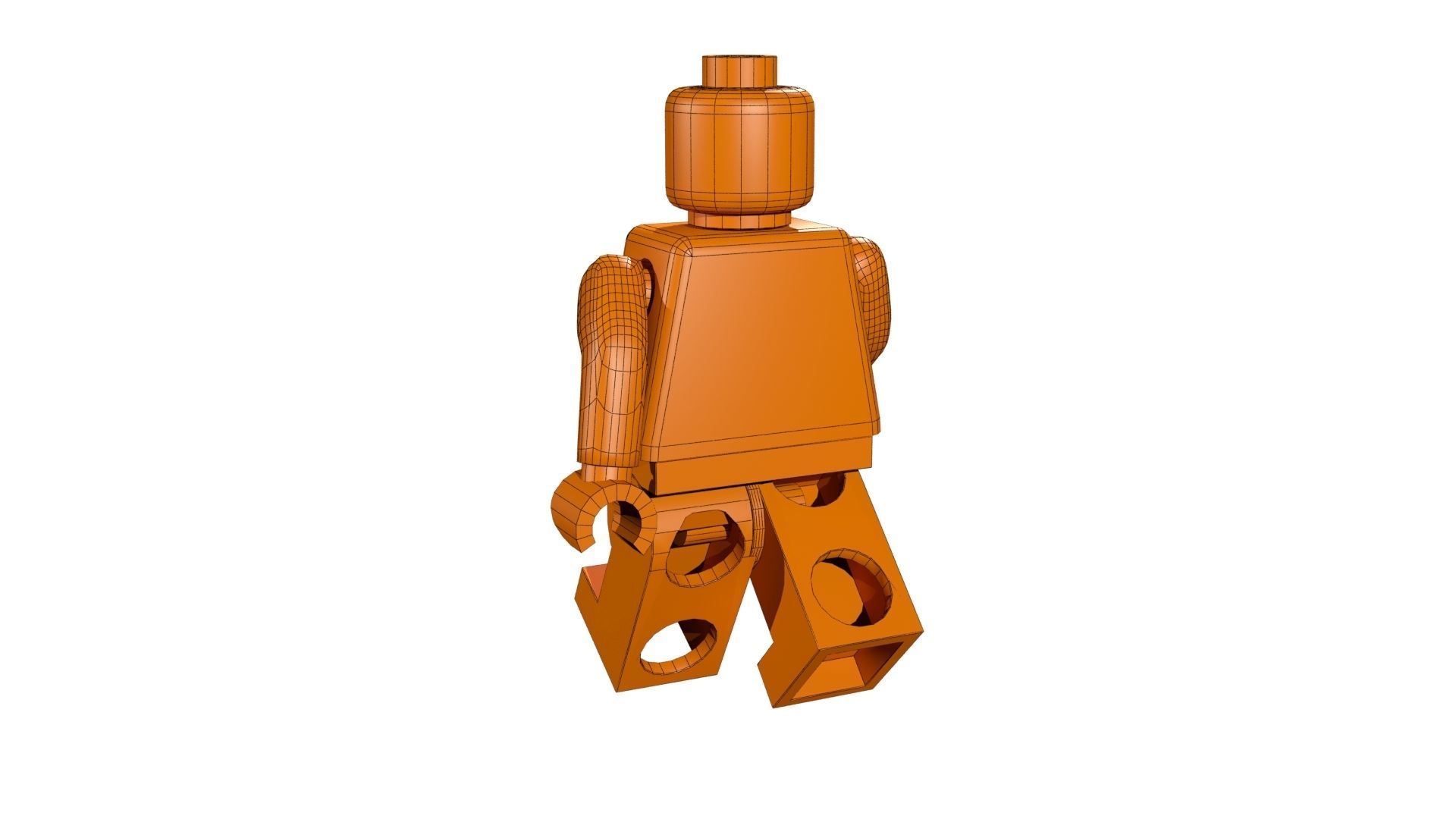 Lego Ironman Low-poly 3D model_9