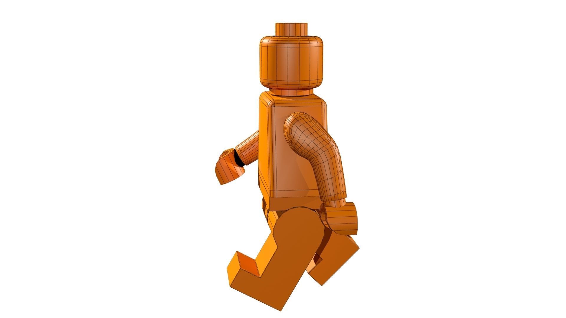 Lego Ironman Low-poly 3D model_7