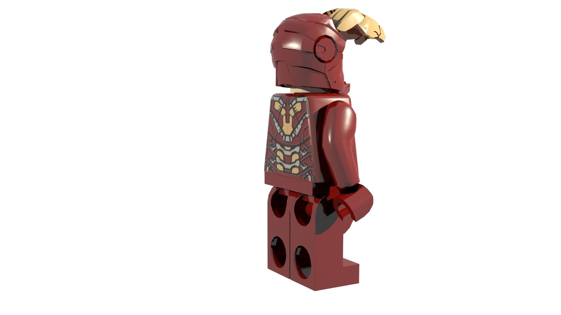 Lego Ironman Low-poly 3D model_17