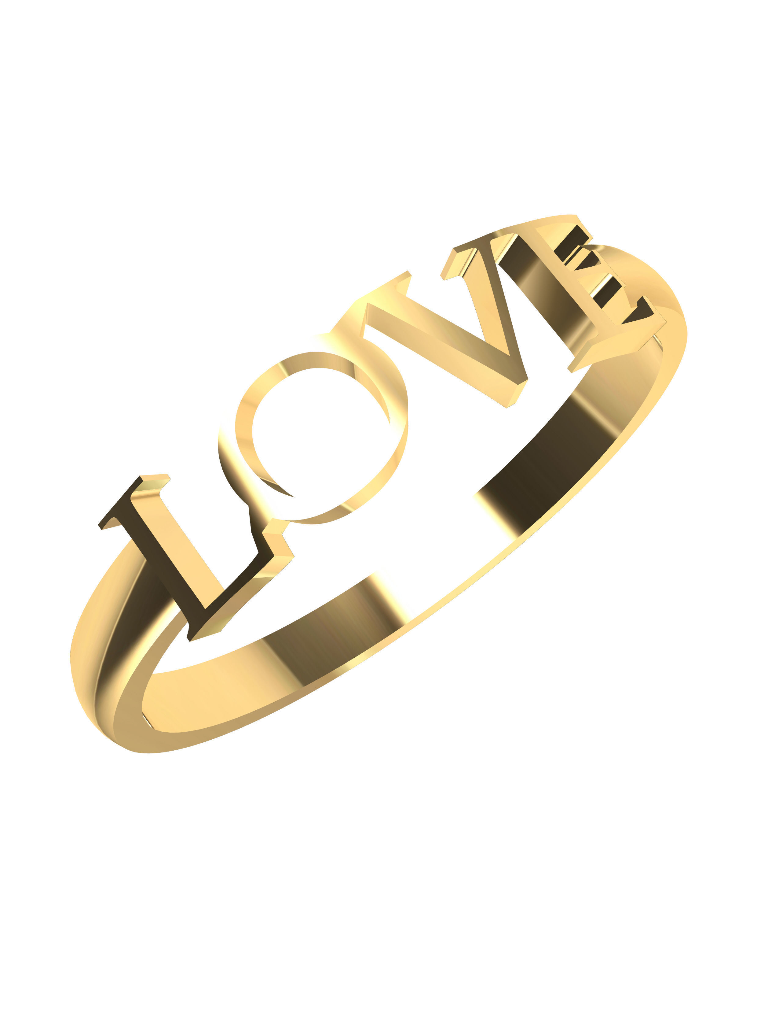 LOVE RING 3D print model_1