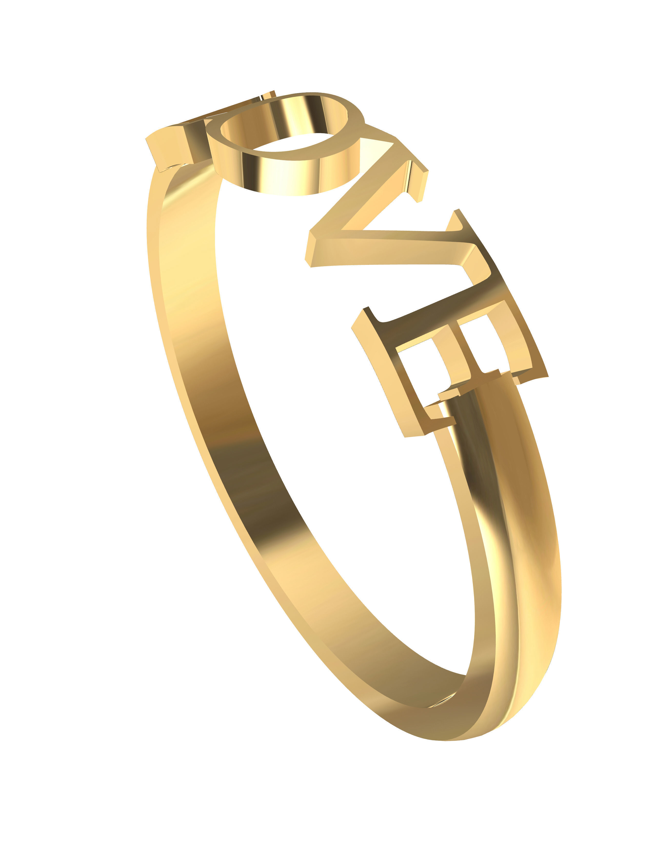 LOVE RING 3D print model_2