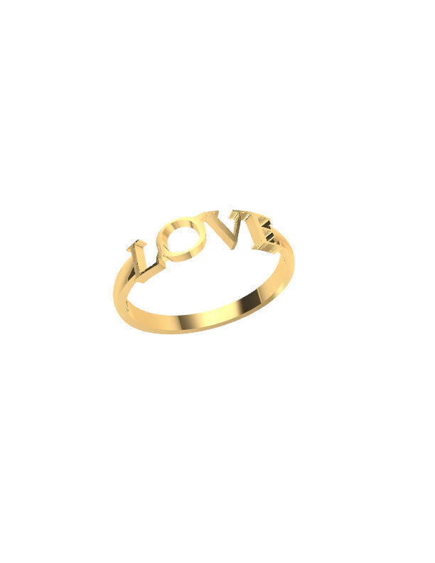 LOVE RING 3D print model_3