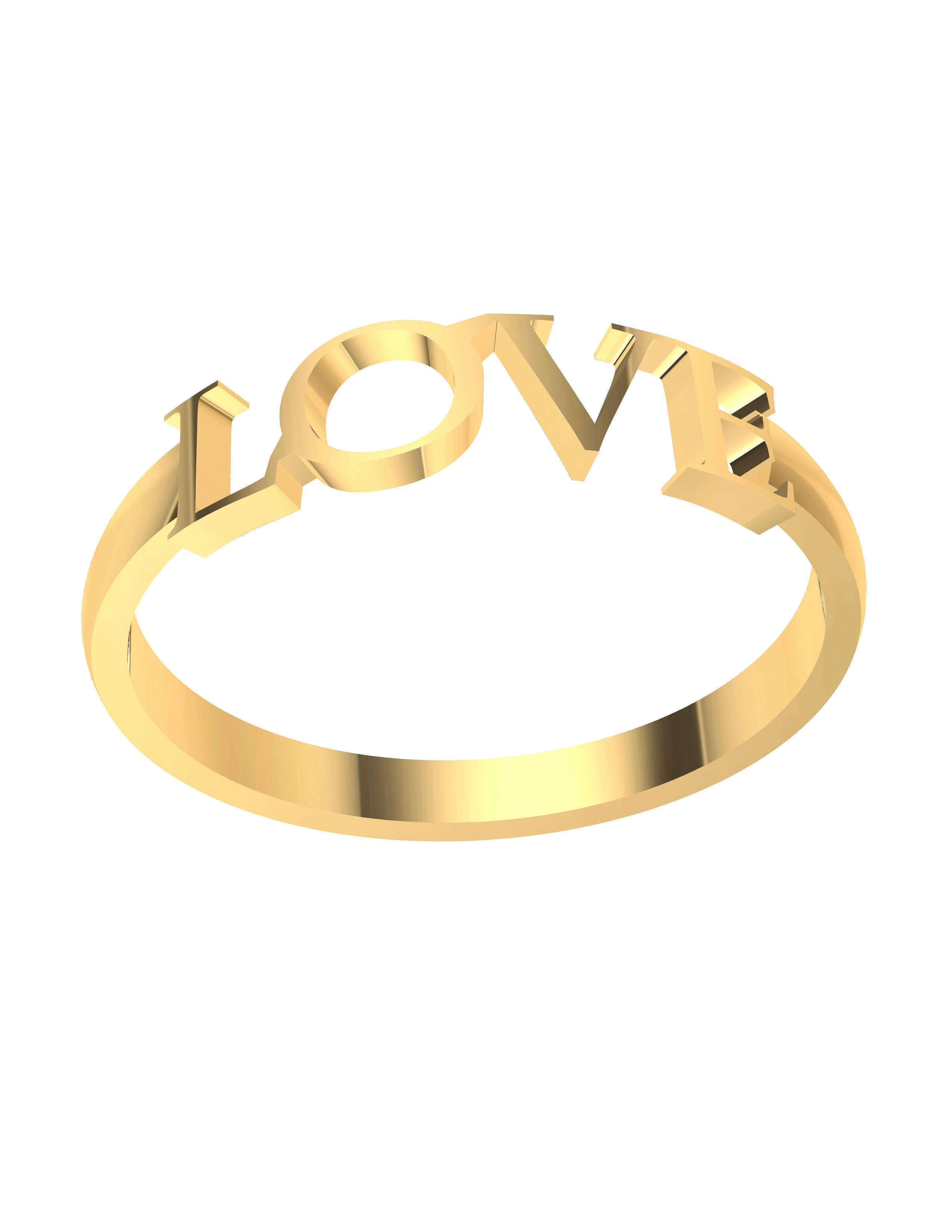 LOVE RING 3D print model_5