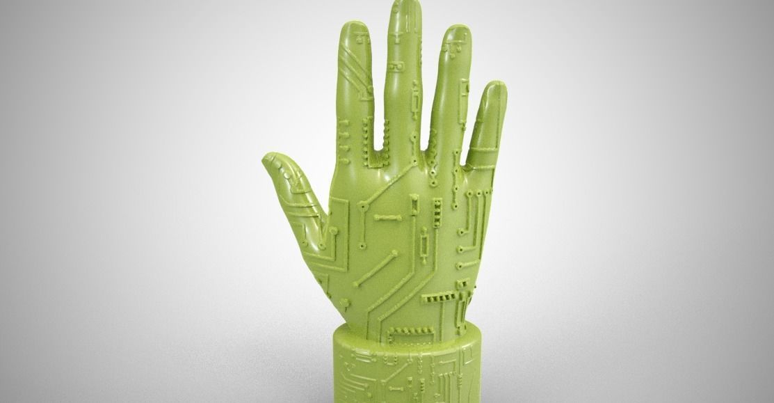 Circuit Hand 3D model 3D printable | CGTrader
