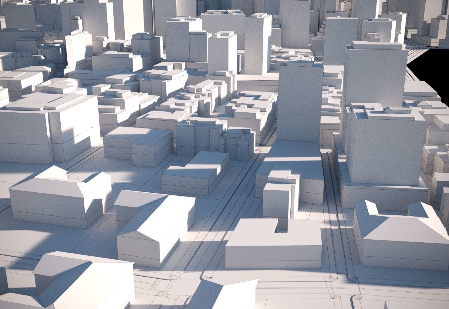 City 07 Low-poly 3D model_6