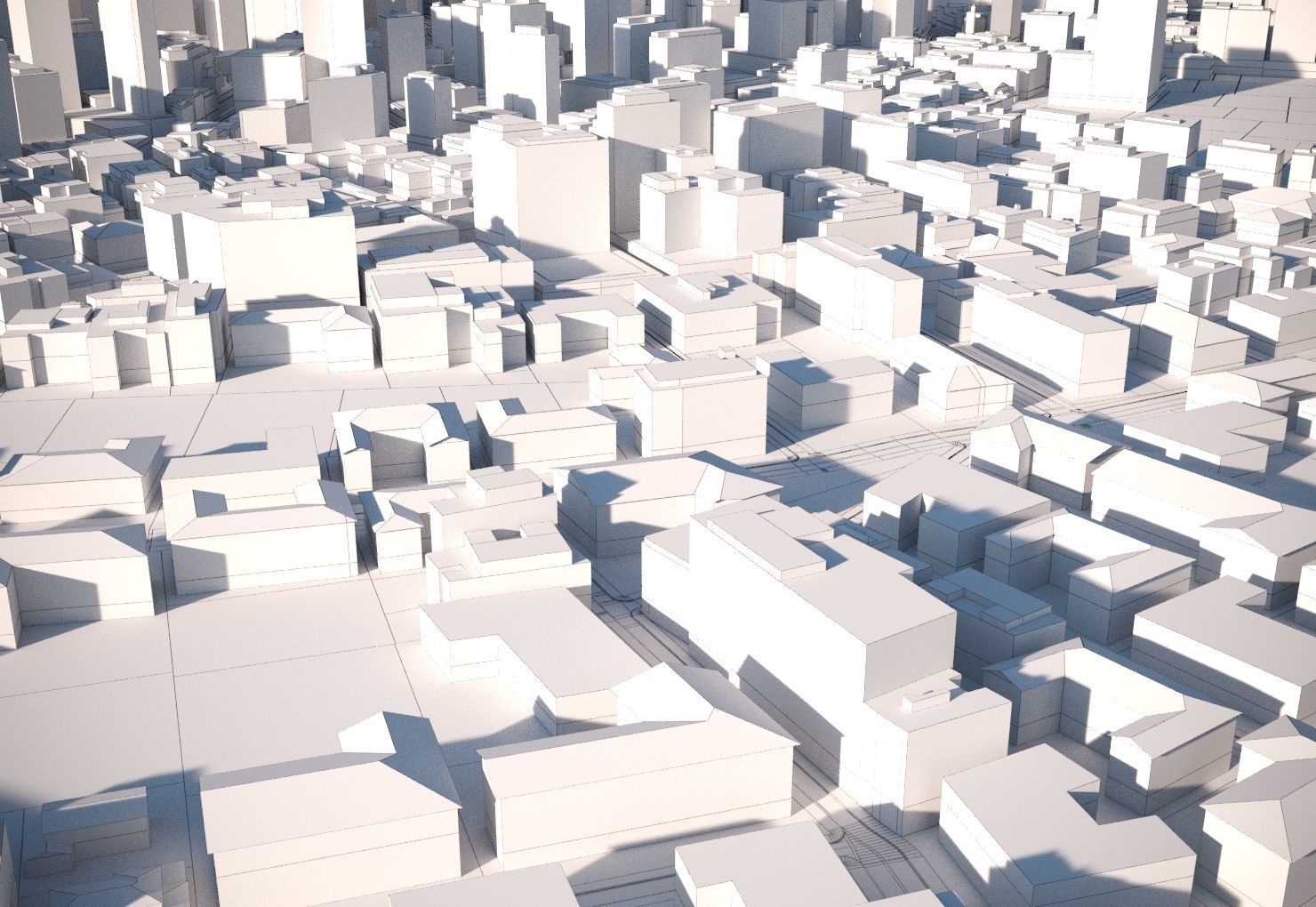 City 07 Low-poly 3D model_5