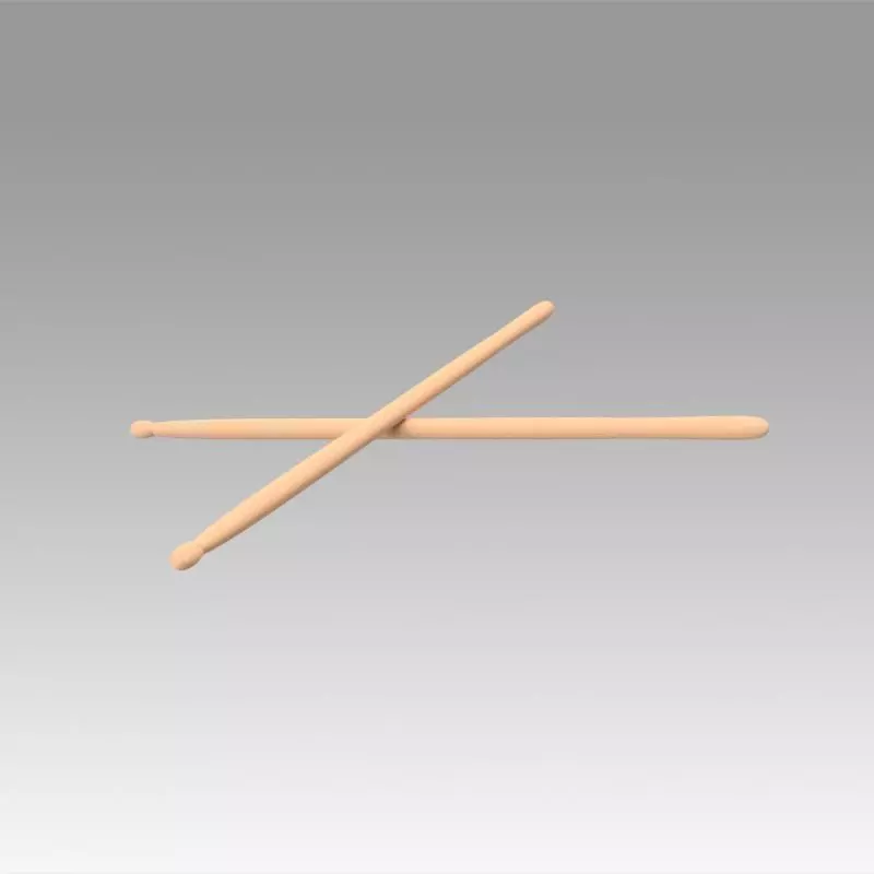 Drum Sticks 3D model