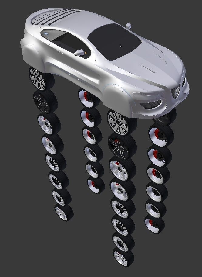 Affekta Future Tuning Sport Car EXTRA 8 tuning RIMS  3D model_40