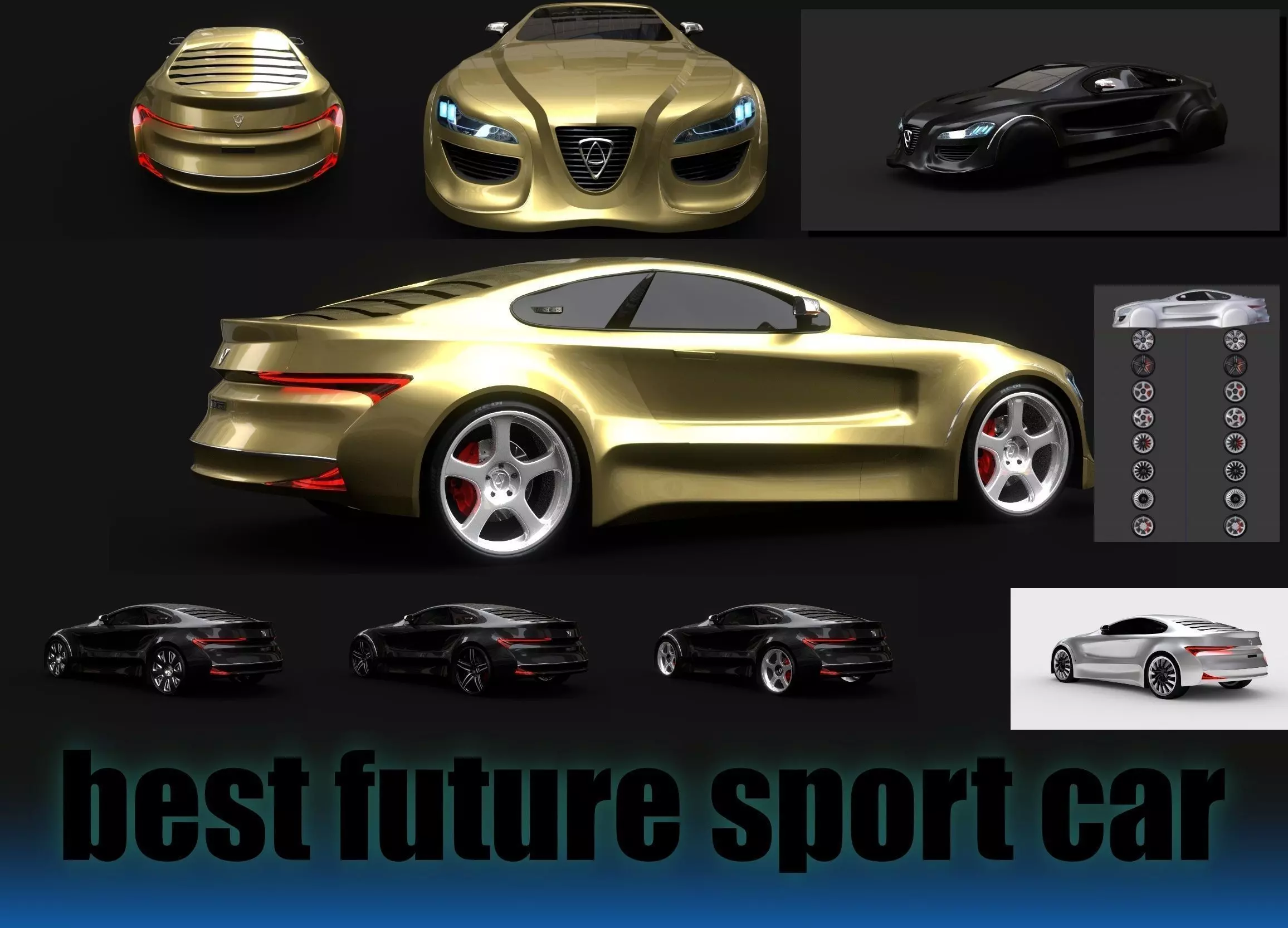 Affekta Future Tuning Sport Car EXTRA 8 tuning RIMS  3D model_0