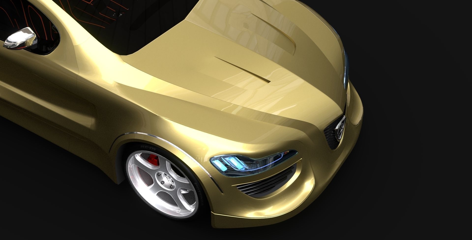 Affekta Future Tuning Sport Car EXTRA 8 tuning RIMS  3D model_9