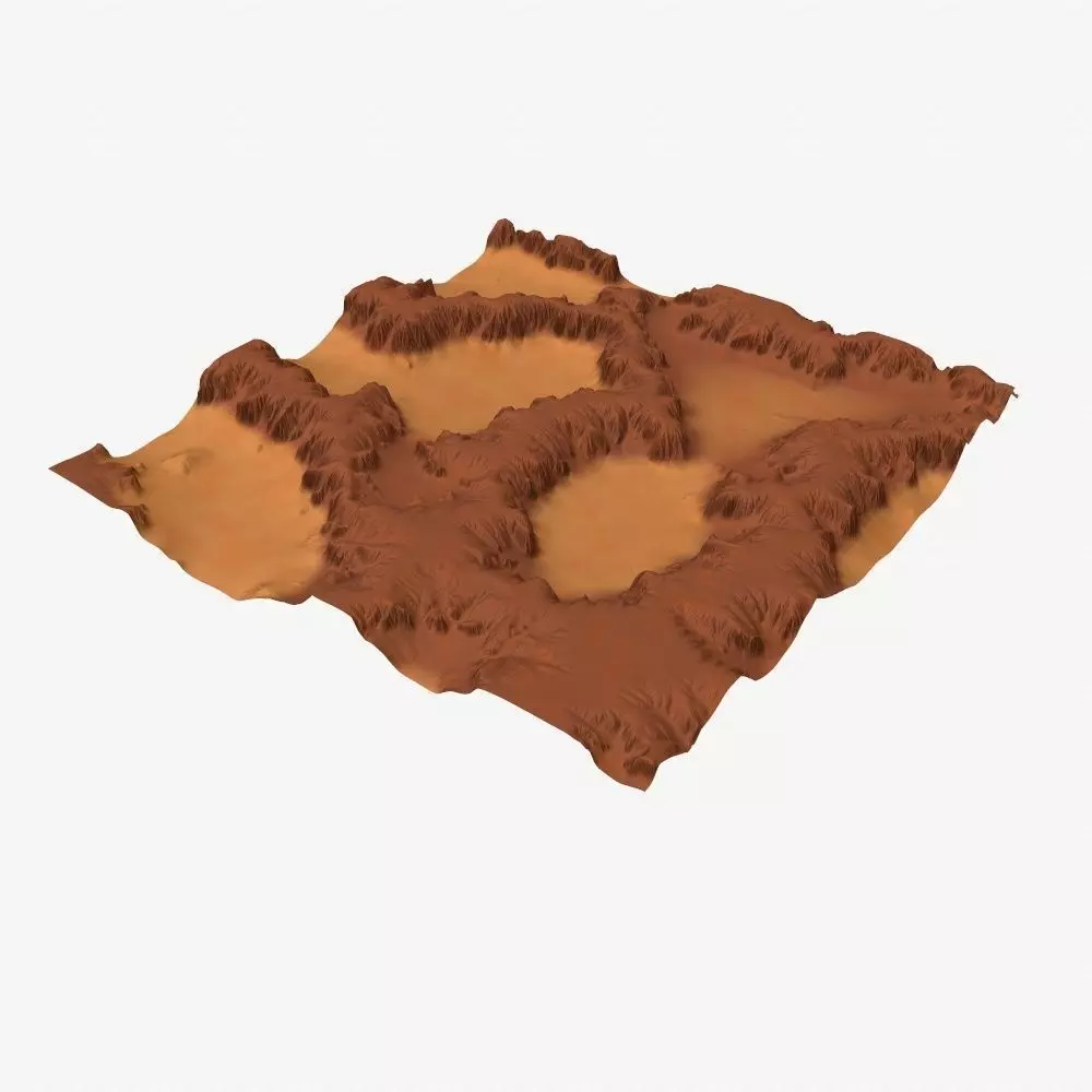 Landscape 34 Low-poly 3D model