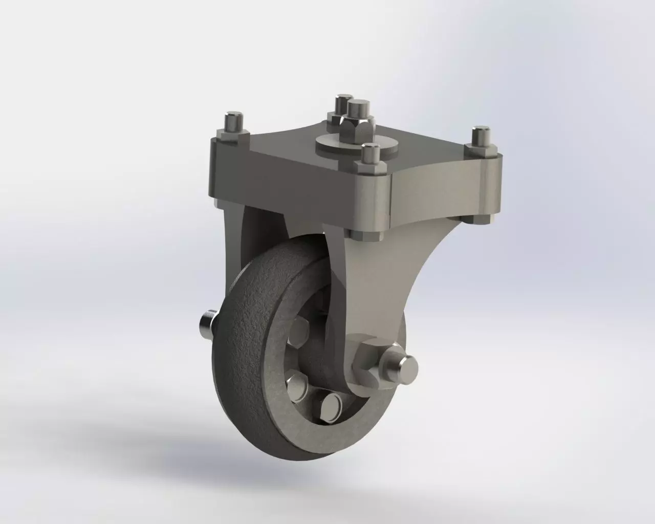 Castor wheel Free 3D model