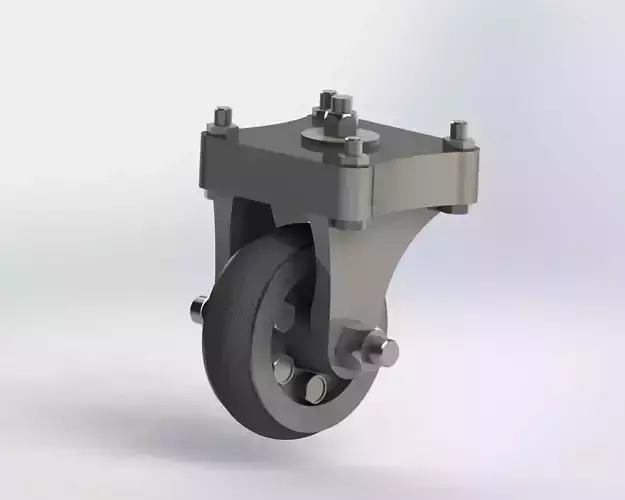 Castor wheel Free 3D model