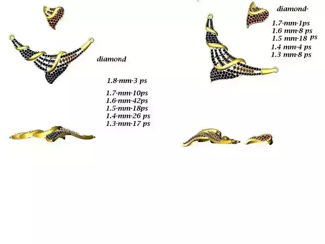 Gold Necklace With Gemstones