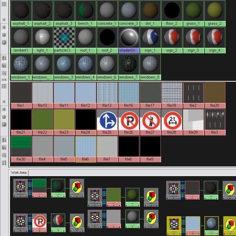 City Block Low-poly 3D model_7